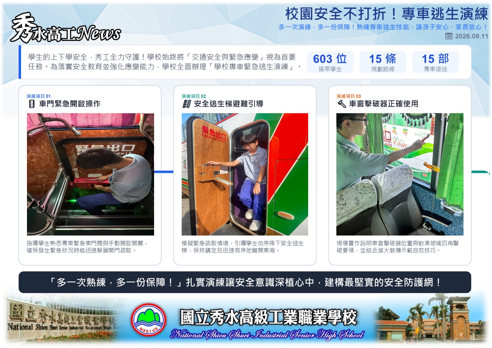 1150911專車防災演練