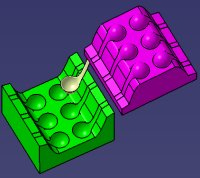 CATIA--拆公母模 CATIA--拆公母模