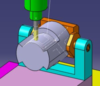CATIA--第四軸迴轉加工模擬 CATIA--第四軸迴轉加工模擬