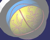 五軸刻字加工模擬 五軸刻字加工模擬